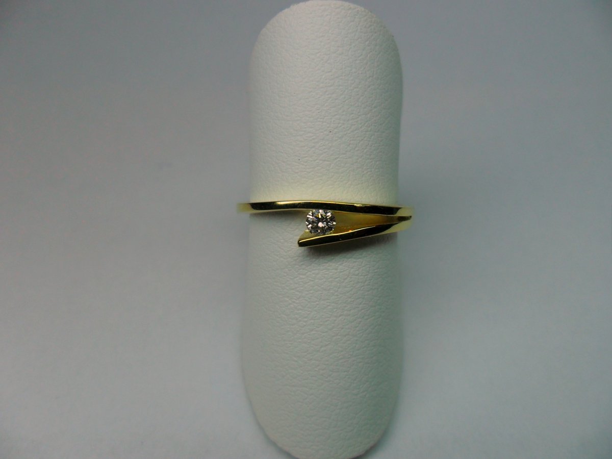 Clamp Ring Yellow Gold 0.08 crt.